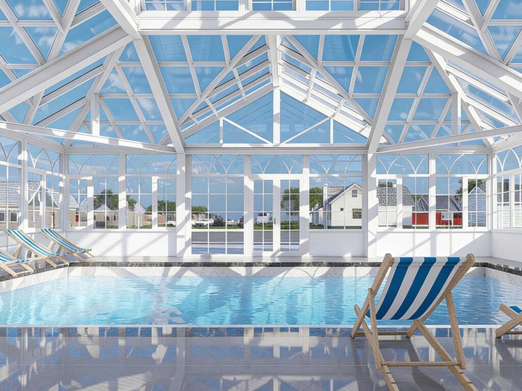 Ysgh 231 Panoramic Glass Conservatory | High Strength Pool Enclosure